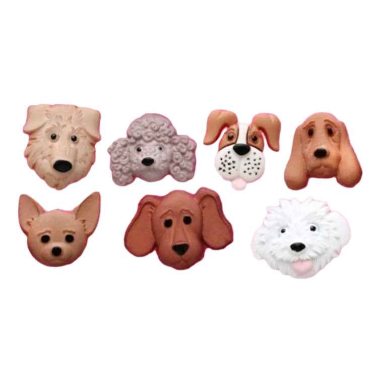 Dogs Shape Cartoon Silicone Fondant Cake Decorating Mold