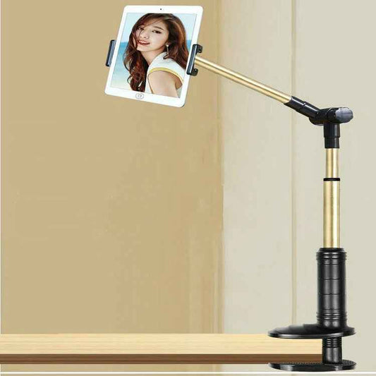360 Degree Rotation Lazy Mount Folding Long Arm Phone Stand Holder for 4-14 Inch Tablet & Phone
