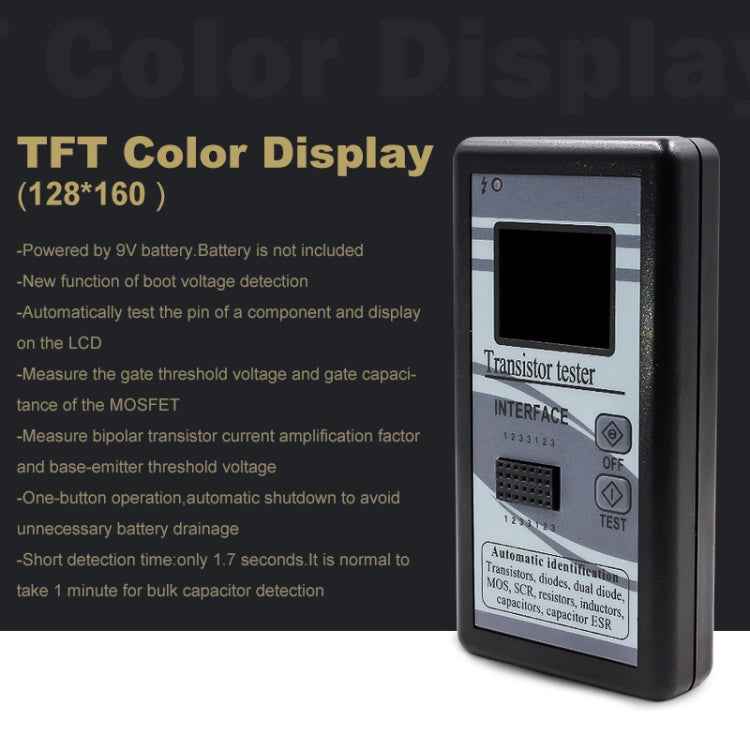 Color Screen Version Graphic Display M328 Transistor Tester Resistance Meter Inductance Meter Capacitance Meter ESR Meter