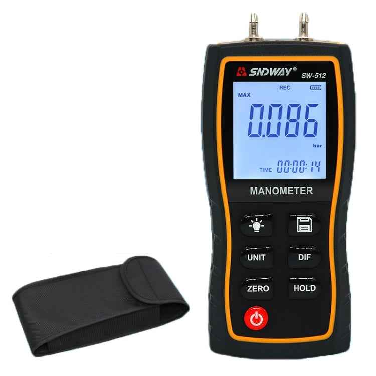 SNDWAY SW512 High Precision Digital Positive and Negative Differential Pressure Tester