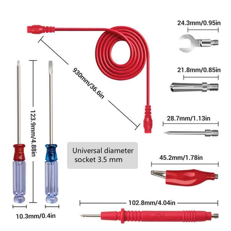 ANENG PT1020+ Multimeter Table Pen Multifunctional Interchangeable Needle Table Pen Electronic Repair Tool Kits