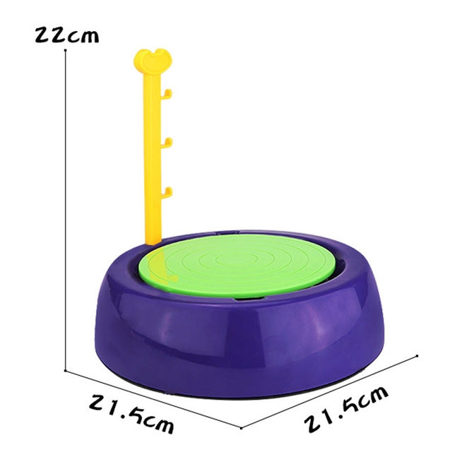 Portable Mini DIY Manual Electric Porcelain Pottery Children Art Education Crafts Christmas Gifts, DIY Manual Porcelain Pottery