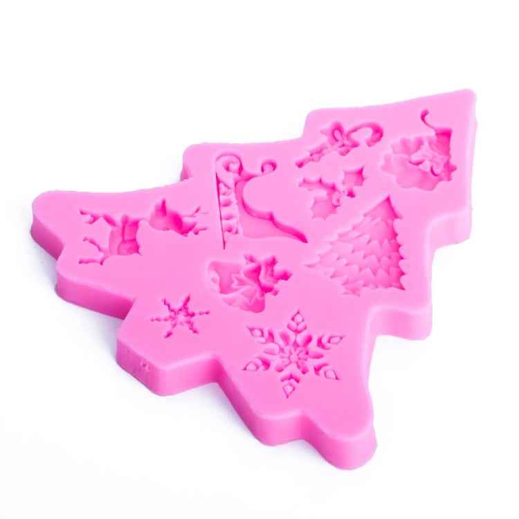Christmas Tree Fondant Silicone Mold Cake Chocolate Biscuit Decoration Tool