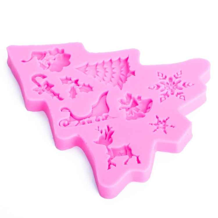 Christmas Tree Fondant Silicone Mold Cake Chocolate Biscuit Decoration Tool