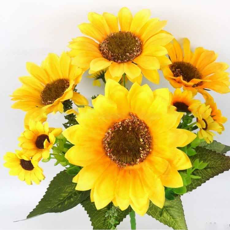 2 PCS Creative Elegant Artificial Bouquet Sunflower Wedding Party Decoration