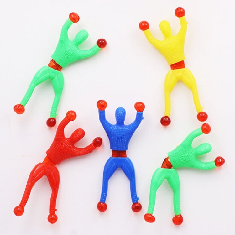 20 PCS Sticky Climbing Wall Superman Climber Toy, Random Color Delivery, 20 PCS Climbing Wall Superman