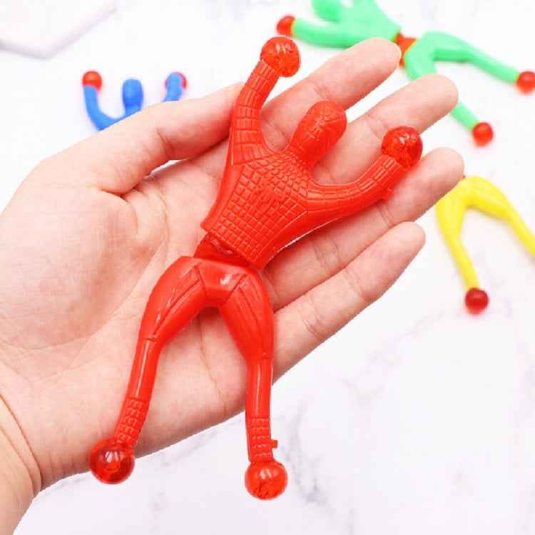 20 PCS Sticky Climbing Wall Superman Climber Toy, Random Color Delivery, 20 PCS Climbing Wall Superman