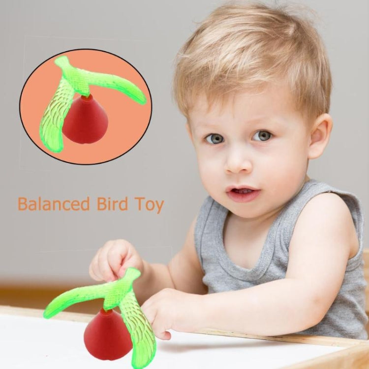 10 PCS Kids Funny Toy Plastic Mini DIY Magic Balancing Bird Children Gift, Random Color Delivery, Magic Balancing Bird