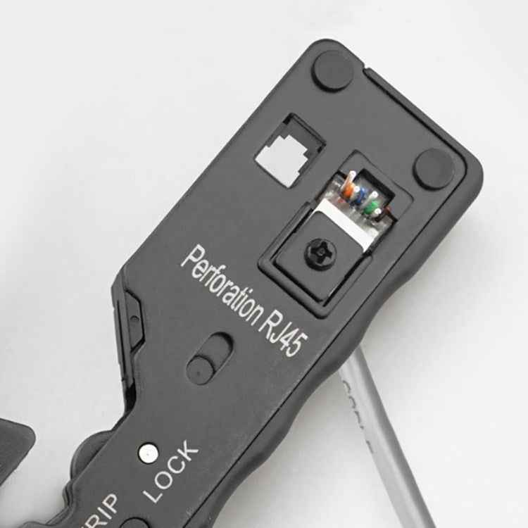 Multifunctional Seven-type Through-hole Crystal Head 6P8P Wire Stripping Network Tool Extrusion Crimping Wire Network Cable Pliers