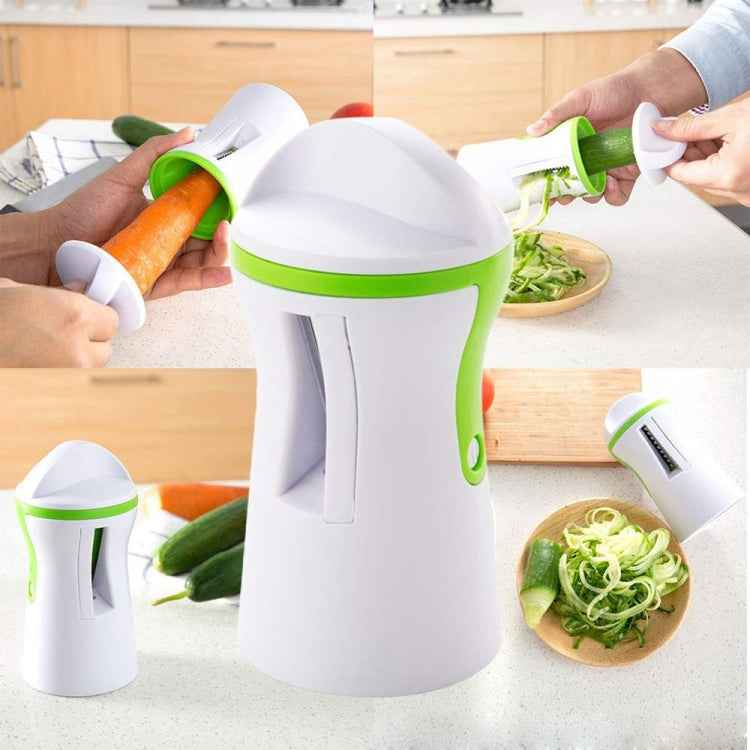 Kitchen Multi Function Spiral Funnel Rotating Cutting Grater Wiper