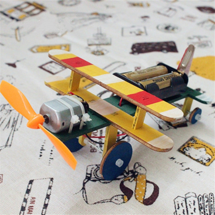 Children Technology Small Production DIY Electric Taxi Aircraft Model Handmade Materials Teaching Toys, Electric Taxi Aircraft Model