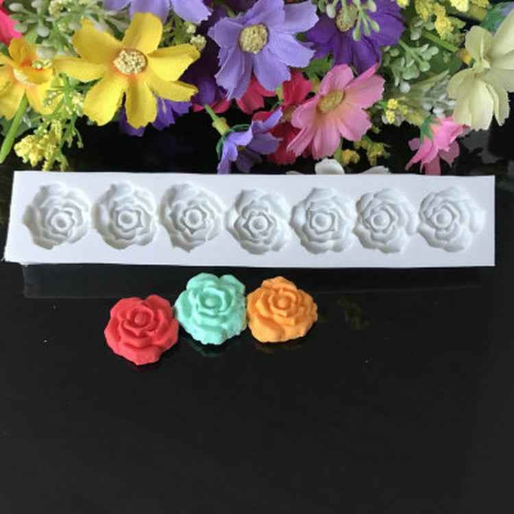 Rose Flower Silicone Mold Fondant Cake Decorating Tools Baking Tools