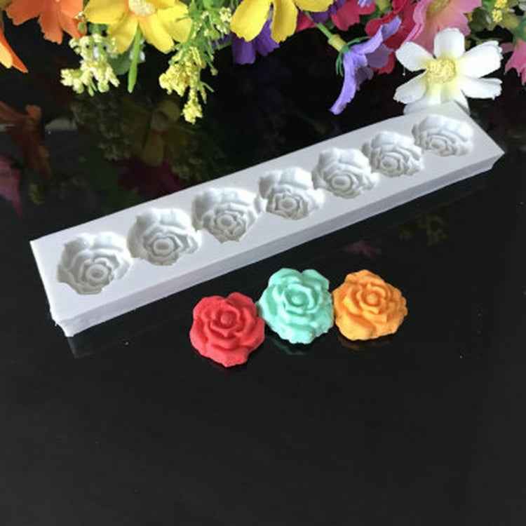 Rose Flower Silicone Mold Fondant Cake Decorating Tools Baking Tools
