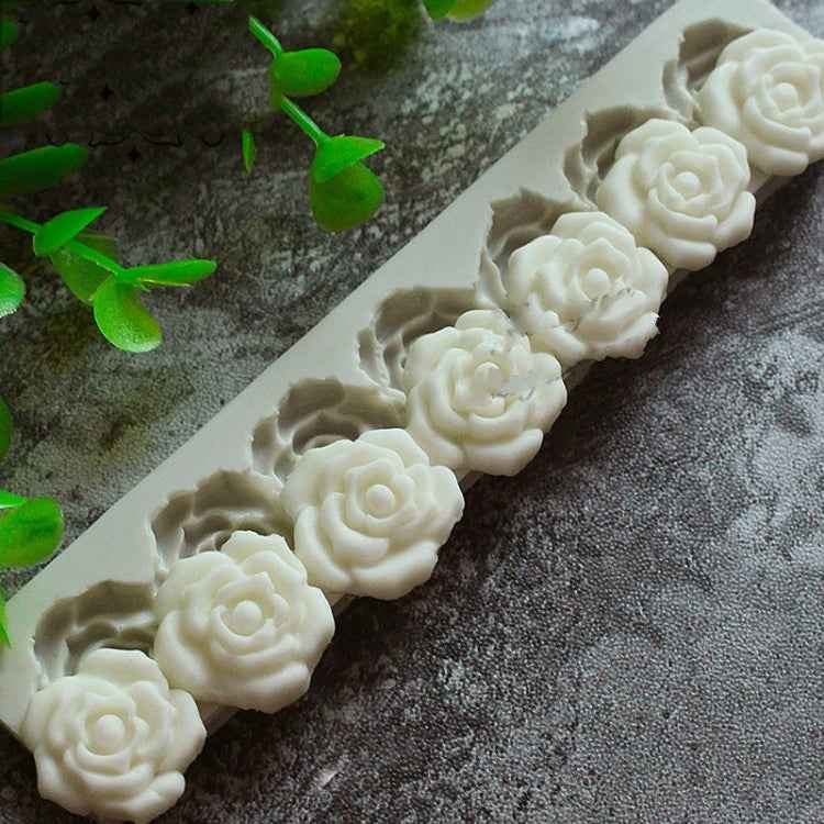 Rose Flower Silicone Mold Fondant Cake Decorating Tools Baking Tools