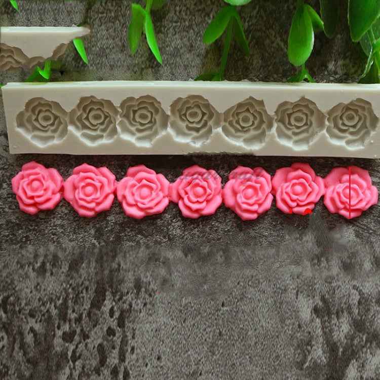 Rose Flower Silicone Mold Fondant Cake Decorating Tools Baking Tools