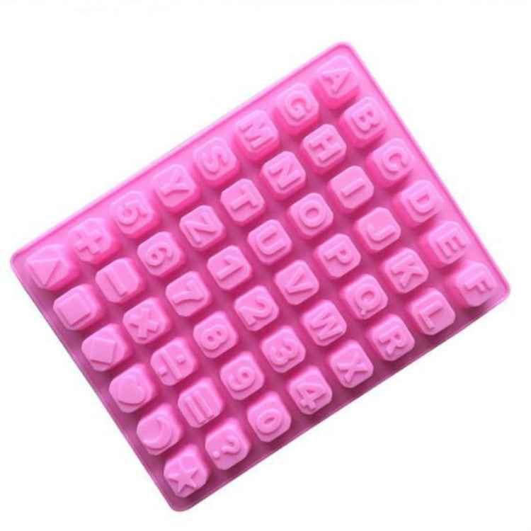 Stars Shape English Alphabet Silicone Chocolate Mold DIY Ice Handmade Soap Mold