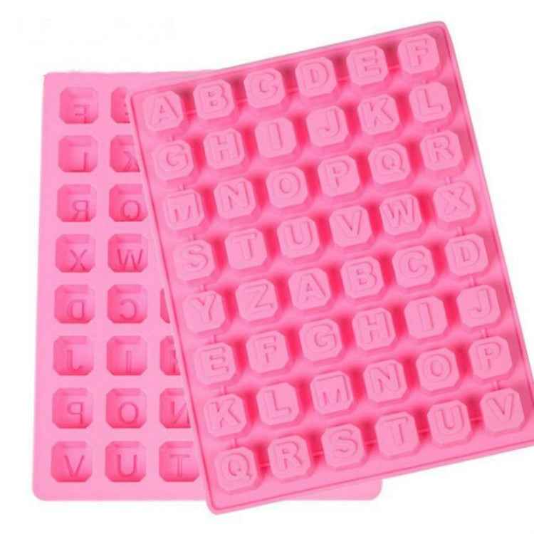 Stars Shape English Alphabet Silicone Chocolate Mold DIY Ice Handmade Soap Mold