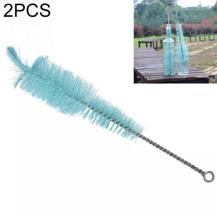 2 PCS Nylon Silk Bottle Brush with Long Thin Brush
