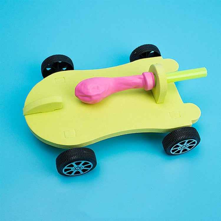3 PCS DIY Balloon Recoil Car Creative Scientific Children Educational Reaction Car