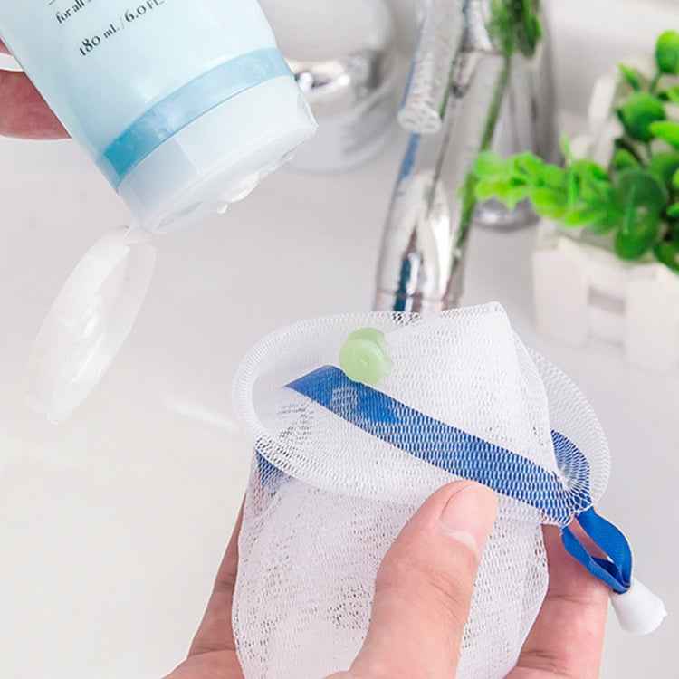 4 PCS Hanging Bag Cleaning Foam Cleanser Handmade Soap Bubble Net, Random Color Delivery