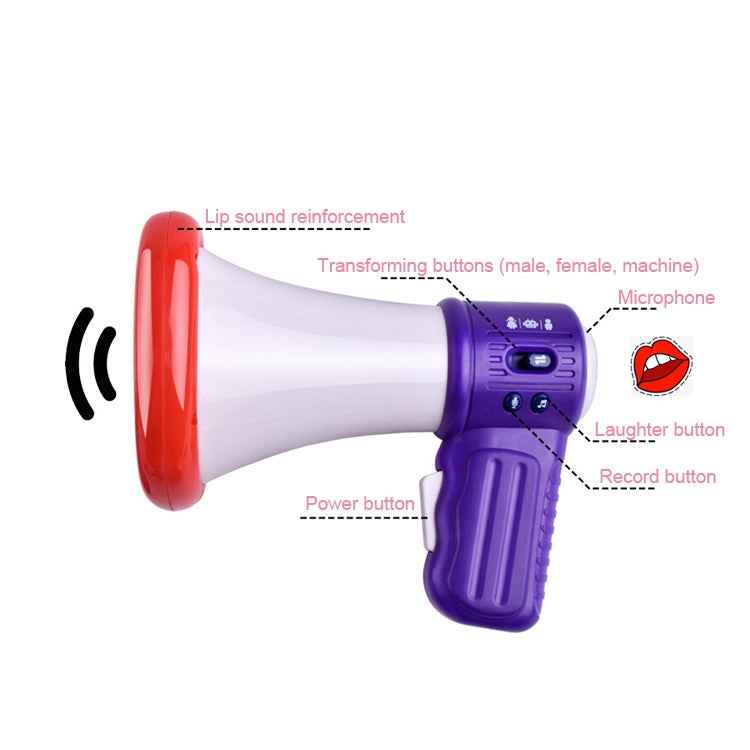 Children Handheld Microphone Speakers Sounder Loudspeaker Electric Music Tricks Toys, Random Color Delivery