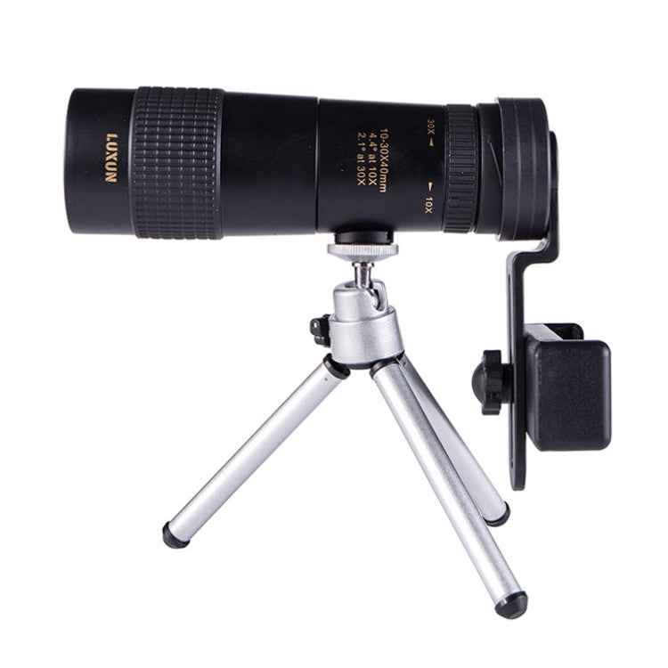 LUXUN 10-30x40 Single-Cylinder HD High-Power Telescope Mobile Phone Mini Telescope