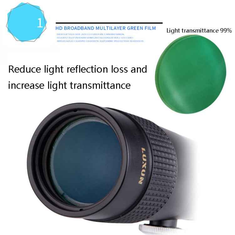 LUXUN 10-30x40 Single-Cylinder HD High-Power Telescope Mobile Phone Mini Telescope
