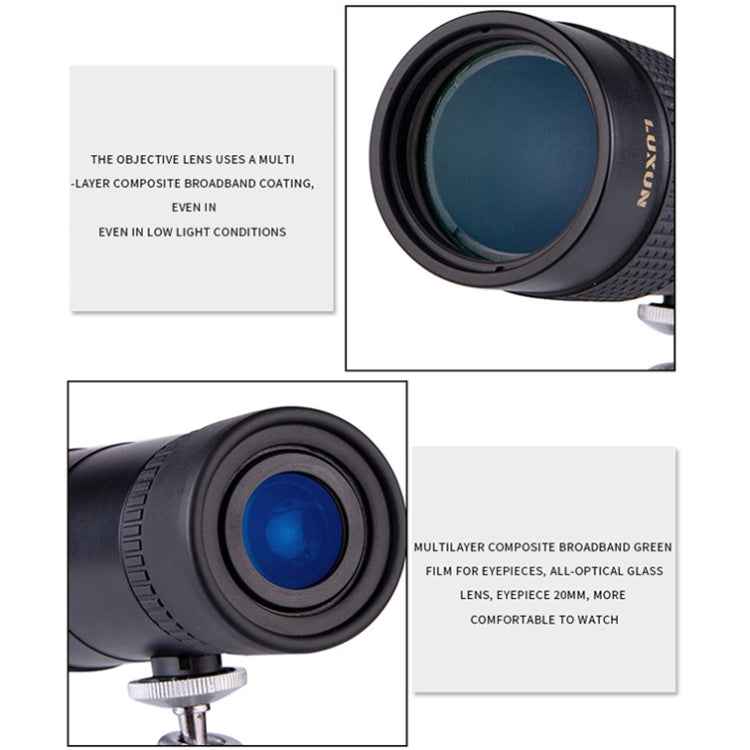 LUXUN 10-30x40 Single-Cylinder HD High-Power Telescope Mobile Phone Mini Telescope