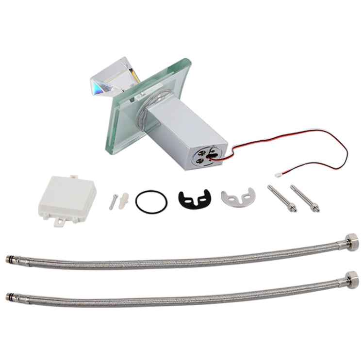 LED Waterfall Faucet Colorful Temperature Control Color-changing Anti-scalding Faucet