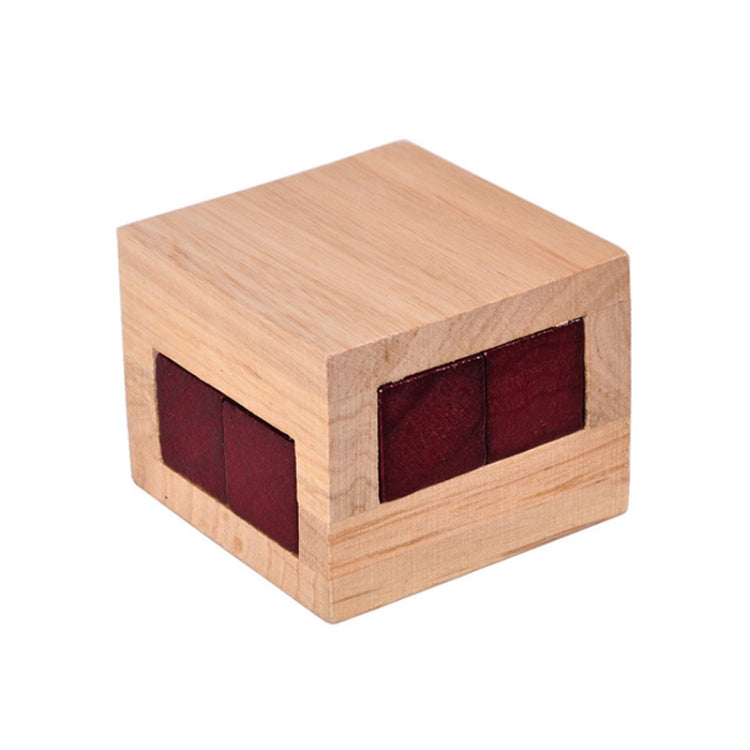 Wooden Adults Kids Educational Toy Kongming Lock Oak Luban Lock