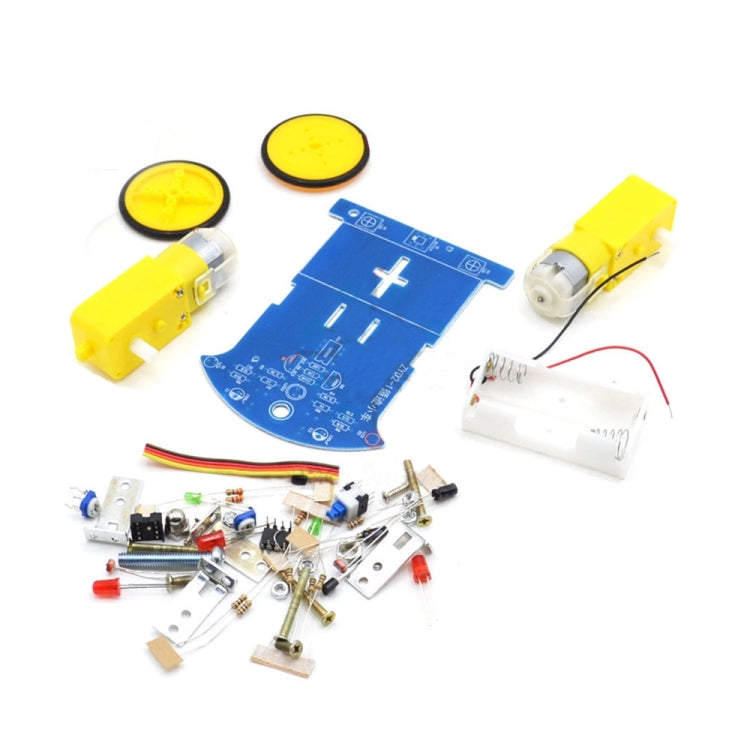 D2-1 DIY Electric Tracking Car Photosensitive Robot Parts, Electric Tracking Car