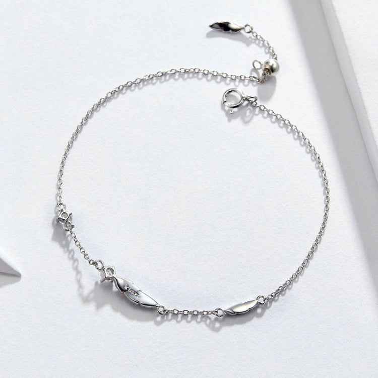 Feather Bracelet S925 Sterling Silver Lady Bracelet