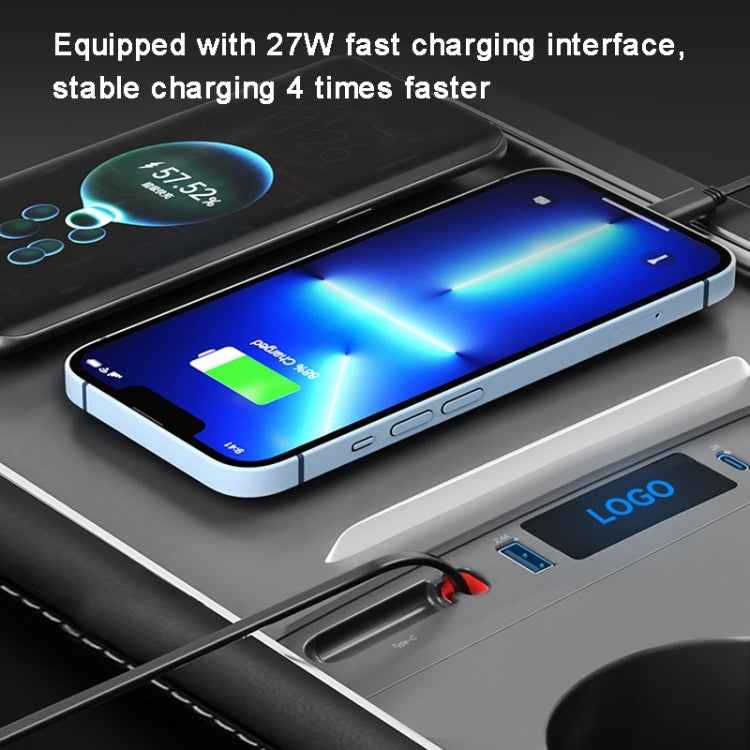 For Tesla Model 3 / Y 27W Quick Interior Charger Intelligent 8 Pin Docking Station HUB