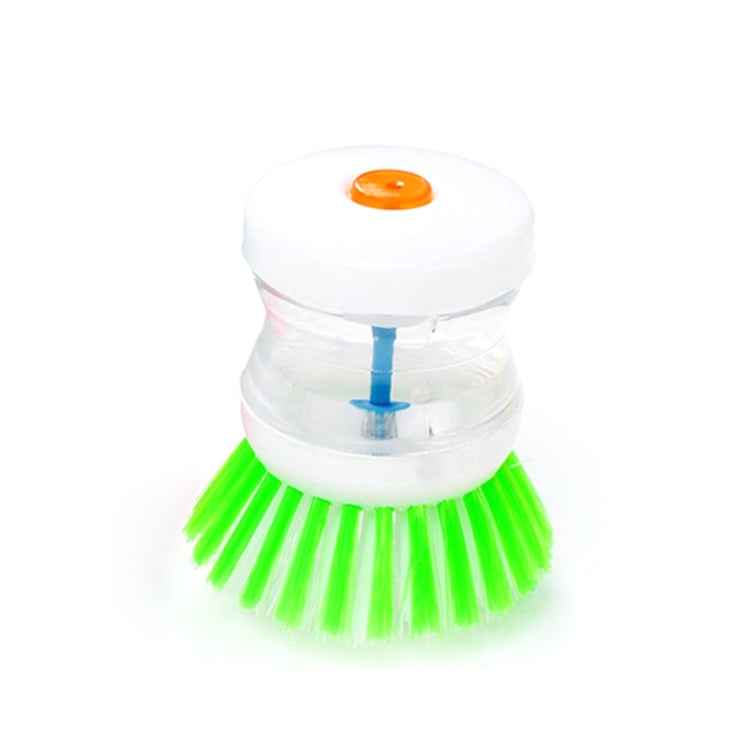 2 PCS Kitchen Washing Utensils Pot Dish Brush With Washing Up Liquid Soap Dispenser, Random Color Delivery