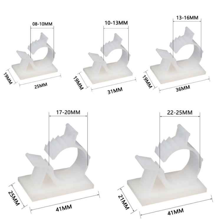 100 PCS Adjustable Self-Adhesive Wire Fixing Cable Organizer