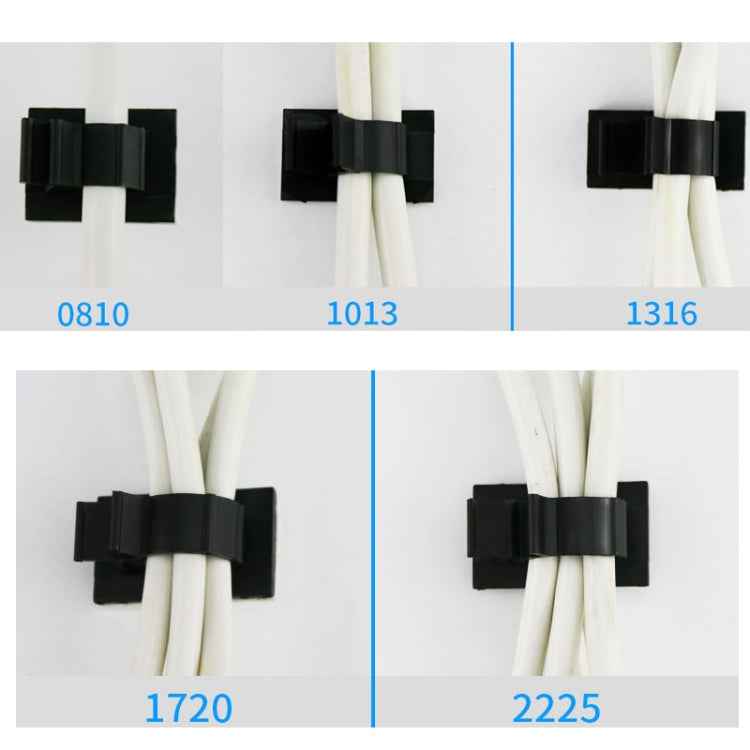 100 PCS Adjustable Self-Adhesive Wire Fixing Cable Organizer