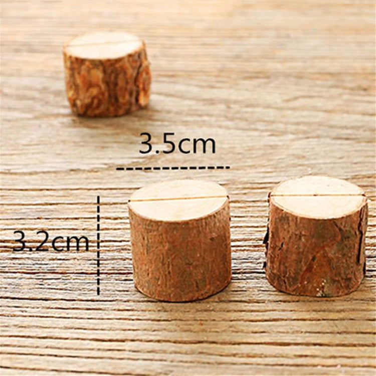 10 PCS Log Stump Nnote Holder Photo Clip Creative Home DIY Decorative Ornaments Shooting Props