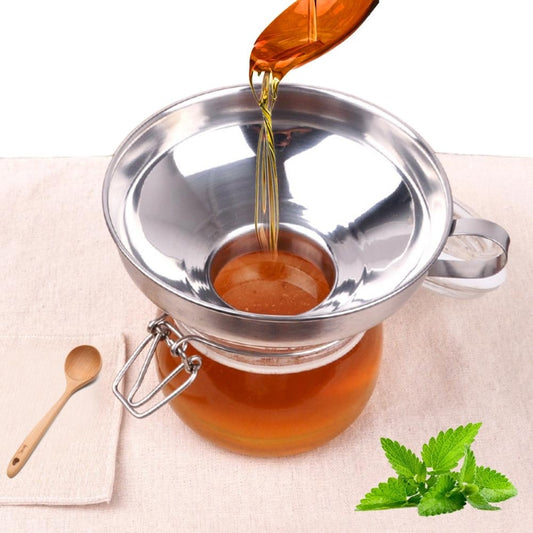 Embudo de acero inoxidable 304 para alimentos, pequeño y de gran calibre, para cocina doméstica