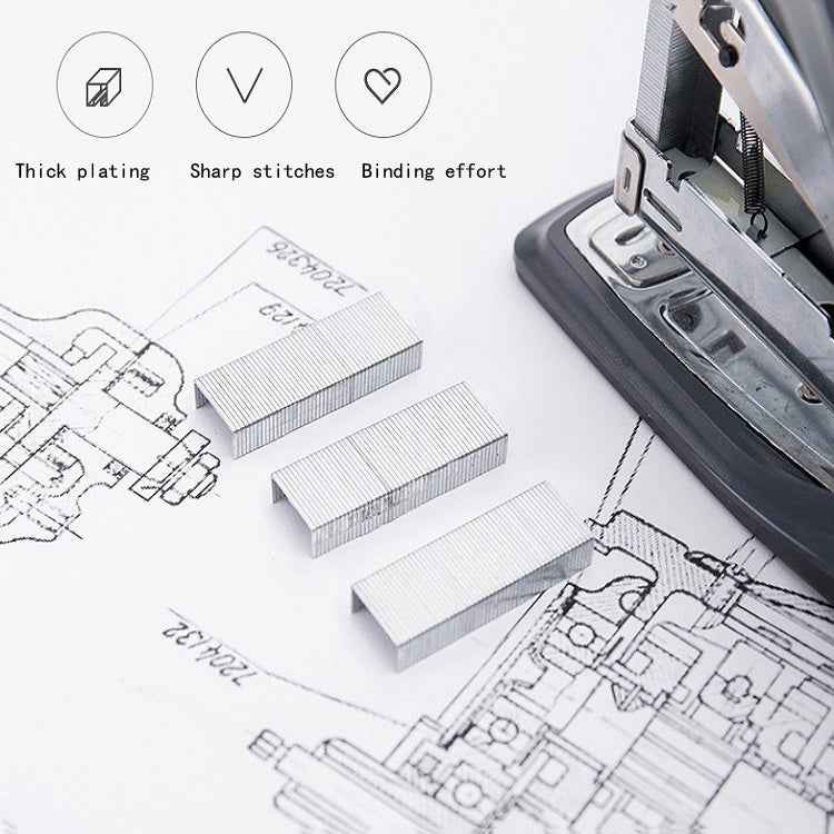 1000pcs /Pack Deli 0012 Universal No. 12 Stapler 24/6 Staples Stapler Regular Staples