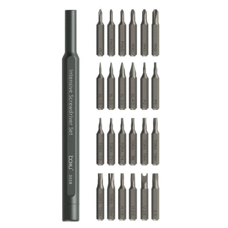 Baku BA-3338 24 In 1 Multifunctional Screwdriver Set Mobile Computer Repair Tool