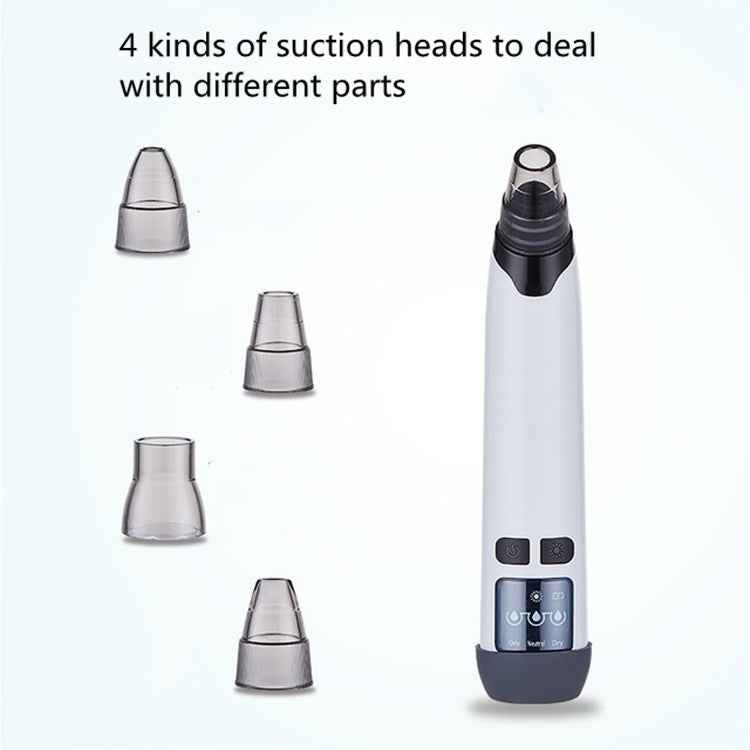 3-in-1 Temperature Sensor Blackhead Heating Electric Pore Cleaner Facial Acne Removing Device