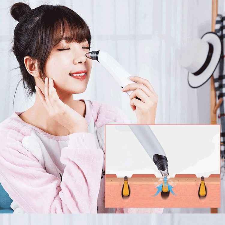 3-in-1 Temperature Sensor Blackhead Heating Electric Pore Cleaner Facial Acne Removing Device