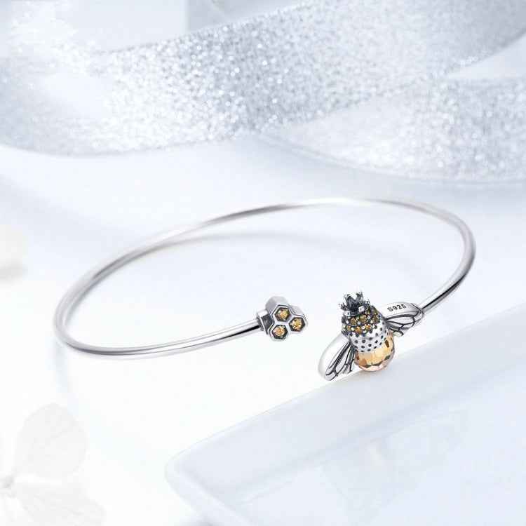 Bee Story S925 Sterling Silver Bracelet Female Personality Diamond Bracelet
