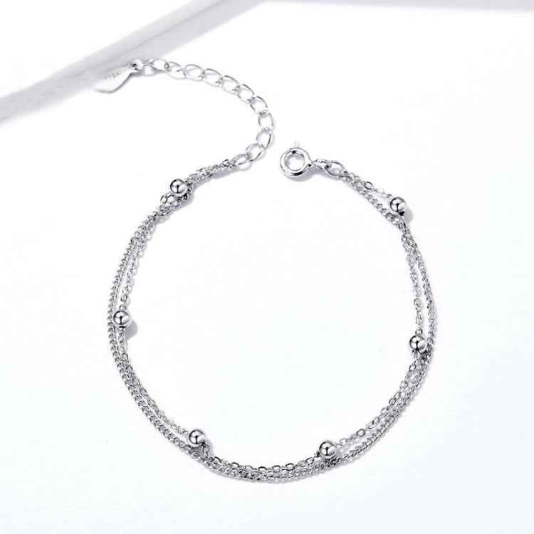 Sterling Silver S925 Women Bracelet Jewelry Platinum Plated Jewelry Silver Bracelet