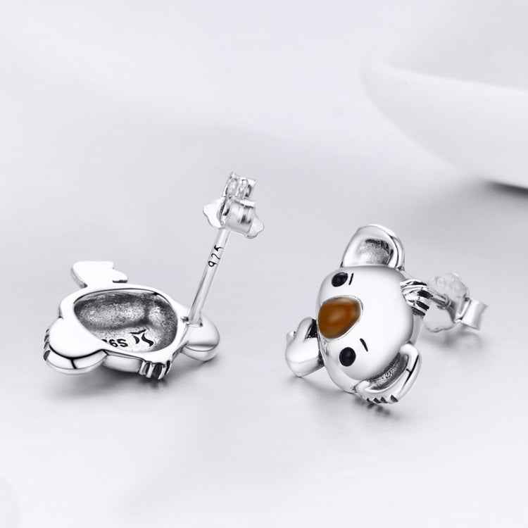 Koala Sterling Silver Ladies Gemstone Earrings