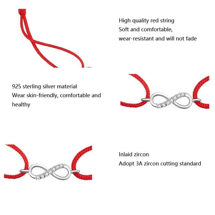 Red String S925 Sterling Silver Bracelet Fashion Bracelet for Girls