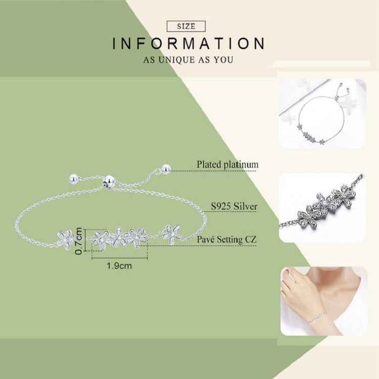 S925 Daisy Lady Sterling Silver Bracelet