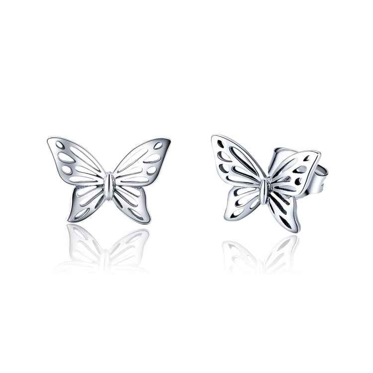 S925 Sterling Silver Butterfly Earrings
