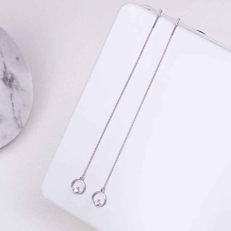 Valentine Day Gift Simple S925 Sterling Silver Stud Earrings