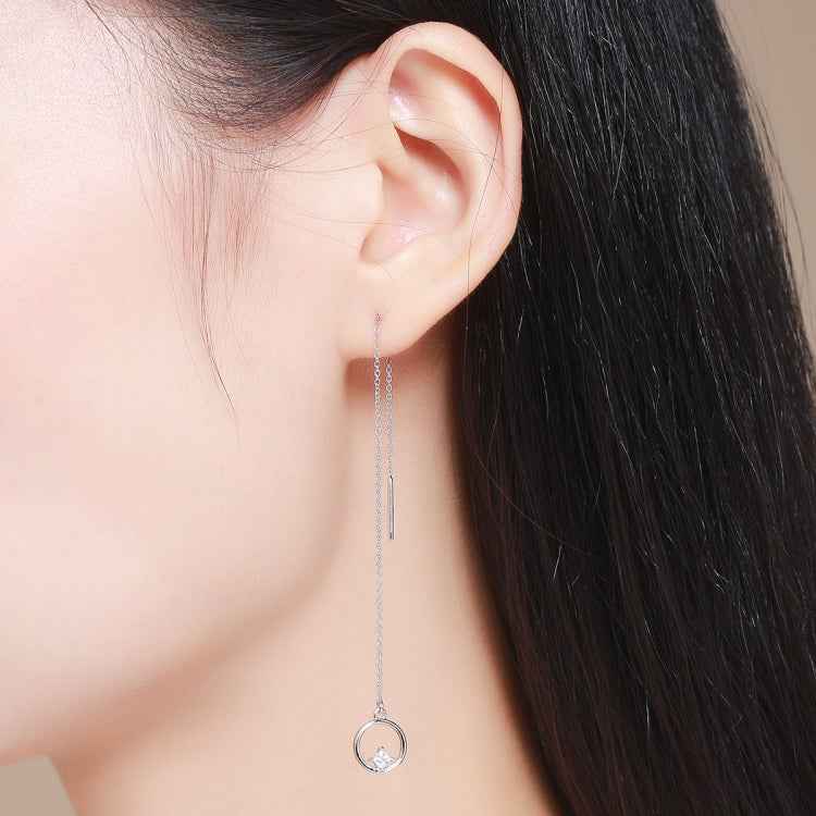 Valentine Day Gift Simple S925 Sterling Silver Stud Earrings
